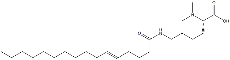 N6-(5-Hexadecenoyl)-N2,N2-dimethyllysine 结构式