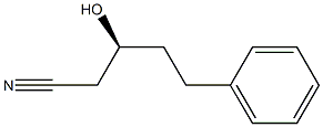 (3S)-3-Hydroxy-5-phenylpentanenitrile 结构式