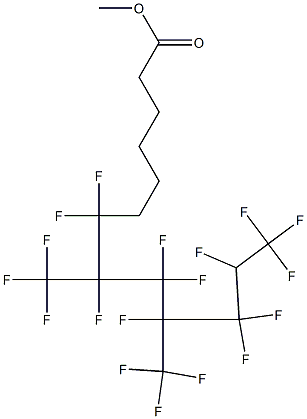 7,7,8,9,9,10,11,11,12,13,13,13-Dodecafluoro-8,10-bis(trifluoromethyl)tridecanoic acid methyl ester 结构式