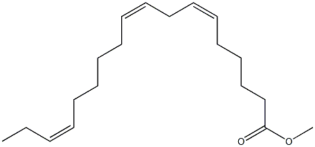 (6Z,9Z,15Z)-6,9,15-Octadecatrienoic acid methyl ester 结构式