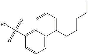 5-Pentyl-1-naphthalenesulfonic acid 结构式