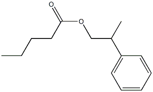 Pentanoic acid 2-phenylpropyl ester 结构式