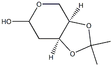 (3aR,7aS)-2,2-Dimethyl-tetrahydro-[1,3]dioxolo[4,5-c]pyran-6-ol 结构式