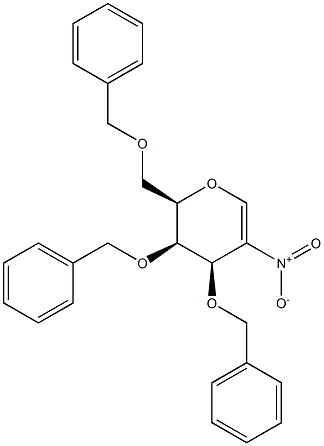 3,4,6-Tri-O-benzyl-2-nitro-D-galactal 结构式