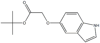 (1H-Indol-5-yloxy)-acetic acid tert-butyl ester 结构式