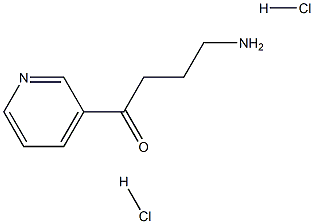 4-氨基-1-(3-吡啶基)-1-丁酮二盐酸盐 结构式