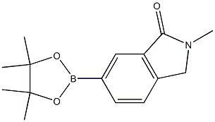 2-methyl-6-(4,4,5,5-tetramethyl-1,3,2-dioxaborolan-2-yl)isoindolin-1-one 结构式