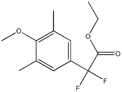 Ethyl Difluoro-(4-methoxy-3,5-dimethylphenyl)-acetate 结构式