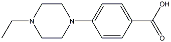 4-(4-ethylpiperazino)benzoic acid 结构式