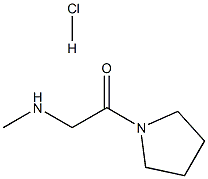 2-(Methylamino)-1-(1-pyrrolidinyl)-1-ethanonehydrochloride 结构式