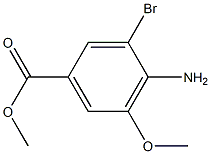 Methyl 4-amino-3-bromo-5-methoxybenzenecarboxylate 结构式