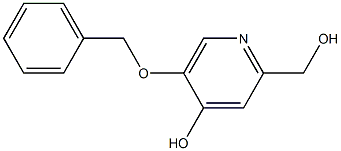 5-(Benzyloxy)-2-(hydroxymethyl)-4-pyridinol 结构式