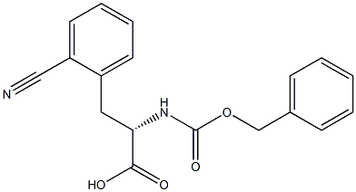 CBZ-L-2-氰基苯丙氨酸 结构式