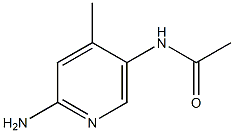 2-氨基-4-甲基-5-乙酰氨基吡啶 结构式