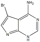 5-bromo-1H-pyrrolo[2,3-d]pyrimidin-4-amine
 结构式