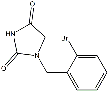 1-(2-Bromobenzyl)imidazolidine-2,4-dione 结构式