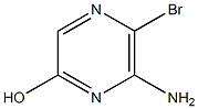 6-Amino-5-bromopyrazin-2-ol 结构式