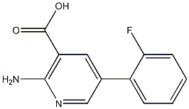 2-Amino-5-(2-fluorophenyl)nicotinic acid 结构式