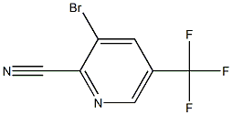 3-Bromo-2-cyano-5-(trifluoromethyl)pyridine 结构式