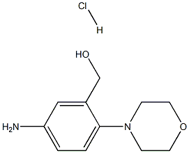 (5-amino-2-morpholinophenyl)methanol hydrochloride 结构式