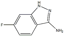 3-氨基-6-氟-1H-吲唑 结构式