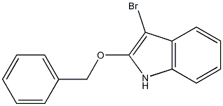 Benzyloxy-3-bromoindole 结构式