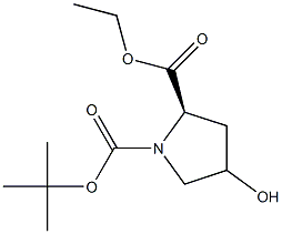 BOC-D-羟脯氨酸乙酯 结构式
