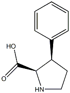 (2R,3R)-3-苯基-D-脯氨酸 结构式