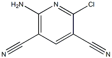 2-氯-3,5-二氰基-6-氨基吡啶 结构式