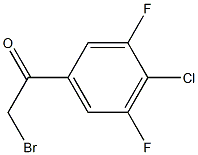 2-Bromo-1-(4-chloro-3,5-difluoro-phenyl)-ethanone 结构式