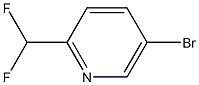 5-bromo-2-(difluoromethyl)pyridine 结构式