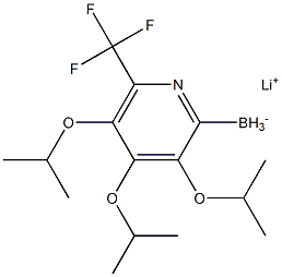 Lithium triisopropoxy(6-(trifluoromethyl)pyridin-2-yl)borate 结构式