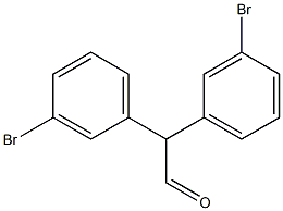 2,2-bis(3-bromophenyl)acetaldehyde 结构式