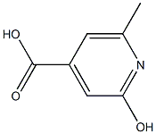 2-羟基-6-甲基异烟酸 结构式