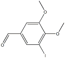 3,4-二甲氧基-5-碘苯甲醛 结构式