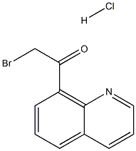 8-(2-溴代乙酰基)喹啉盐酸盐 结构式