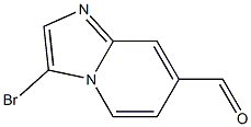 3-溴咪唑并[1,2-A]吡啶-7-甲醛 结构式