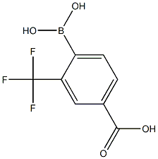 4-borono-3-(trifluoromethyl)benzoic acid 结构式