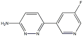 6-(5-fluoropyridin-3-yl)pyridazin-3-amine 结构式