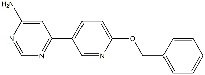 6-(6-(benzyloxy)pyridin-3-yl)pyrimidin-4-amine 结构式