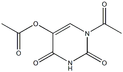 5-acetoxy-1-acetyl-1H-pyrimidine-2,4-dione 结构式