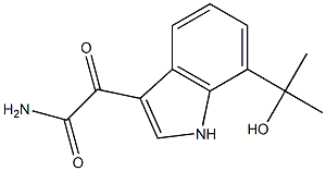 2-(7-(2-hydroxypropan-2-yl)-1H-indol-3-yl)-2-oxoacetamide 结构式
