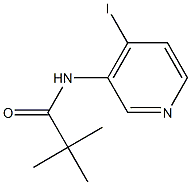 N-(4-iodopyridin-3-yl)-2,2-dimethylpropanamide 结构式