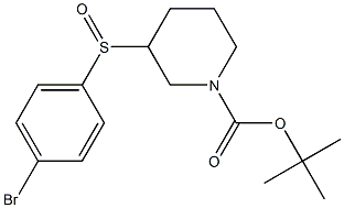 3-(4-Bromo-benzenesulfinyl)-piperidine-1-carboxylic acid tert-butyl ester 结构式