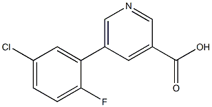 5-(5-chloro-2-fluorophenyl)pyridine-3-carboxylic acid 结构式