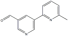 5-(6-methylpyridin-2-yl)pyridine-3-carbaldehyde 结构式