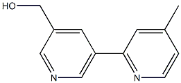 (5-(4-methylpyridin-2-yl)pyridin-3-yl)methanol 结构式