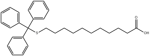 11-Tritylmercapto-undecanoic acid 结构式