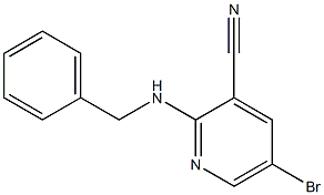 2-(benzylamino)-5-bromopyridine-3-carbonitrile 结构式