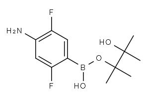 4-氨基-2,5-二氟苯硼酸频哪酯 结构式
